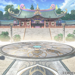 This is a pixiv picture whose title is ［仕事絵］あやかしランブル！_弁財天の社.