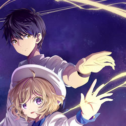 This is a pixiv picture whose title is 虚構推理.