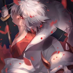 This is a pixiv picture whose title is 紅蓮の華よ.