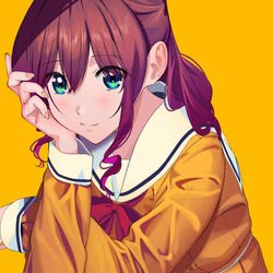 This is a pixiv picture whose title is 山吹さん.