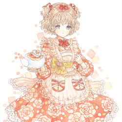 This is a pixiv picture whose title is 紅茶色ドレスのアリス.