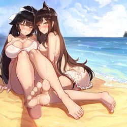 This is a pixiv picture whose title is 高雄 x 愛宕.