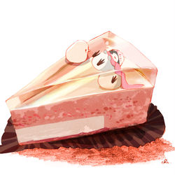 This is a pixiv picture whose title is 桜ケーキ.