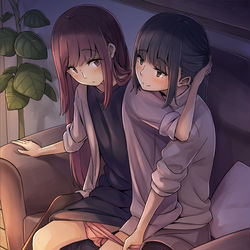 This is a pixiv picture whose title is ちょっと腰浮かせてね.