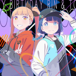This is a pixiv picture whose title is HAPPY BIRTHDAY RIN & TOUKA.