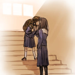 This is a pixiv picture whose title is 【放課後knas】.