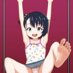 This is a pixiv picture whose title is ぶら下がり・和（なごみ）ちゃん.