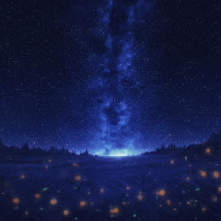 This is a pixiv picture whose title is Counting stars.