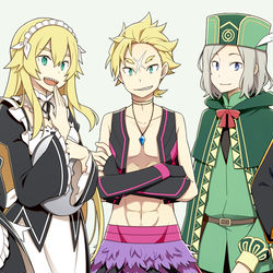 This is a pixiv picture whose title is リゼロ立ち絵.