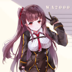 This is a pixiv picture whose title is WA2000.