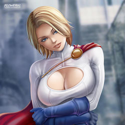 This is a pixiv picture whose title is Power Girl.