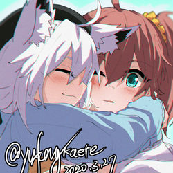 This is a pixiv picture whose title is 夏色吹雪落書き.