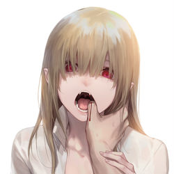 This is a pixiv picture whose title is 指かみかみ.