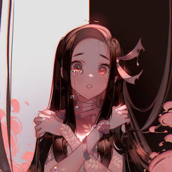 This is a pixiv picture whose title is 禰豆子.