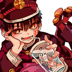 This is a pixiv picture whose title is 飲み物.