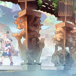 This is a pixiv picture whose title is へんげみち.