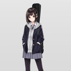 This is a pixiv picture whose title is ボブカットちゃん.