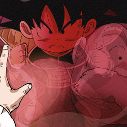 This is a pixiv picture whose title is キャラ目線絵(超ブロリー編).