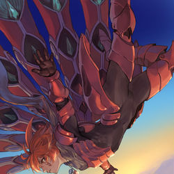 This is a pixiv picture whose title is 【PFAOS】夜明けの星【ジークン】.