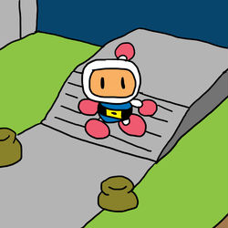 This is a pixiv picture whose title is ボンバーマン.