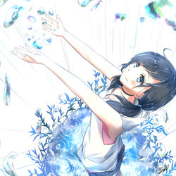 This is a pixiv picture whose title is 「ねえ、今から晴れるよ。」天気の子.