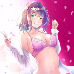 This is a pixiv picture whose title is アイドルの下着グラビア‐天海春香ver.2.