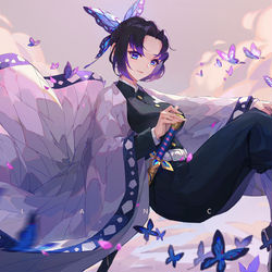 This is a pixiv picture whose title is 蝴蝶忍.