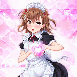 This is a pixiv picture whose title is 萌え萌えキュン♡.