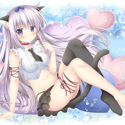 This is a pixiv picture whose title is 猫耳あいりにゃん.