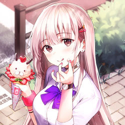 This is a pixiv picture whose title is ねぇ、一口食べる？おいしいよ！.