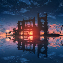This is a pixiv picture whose title is 秘密基地.