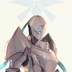 This is a pixiv picture whose title is 【PFAOS】鋼殻機兵団長の肖像【ハイペリア】.