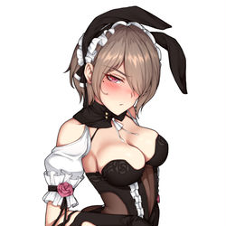 This is a pixiv picture whose title is 魔改黯蔷薇.兔女郎.