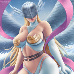 This is a pixiv picture whose title is Angewomon.