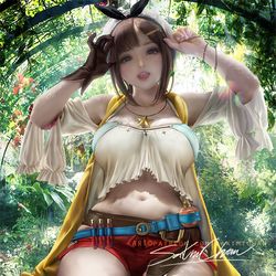 This is a pixiv picture whose title is 萊莎 Older Ryza pinup.