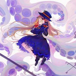 This is a pixiv picture whose title is 夢鄉.