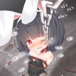 This is a pixiv picture whose title is 吊るされバニー琉奈ちゃん.