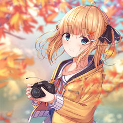 This is a pixiv picture whose title is 秋🍁.