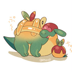 This is a pixiv picture whose title is かわいいアップルたち.