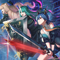 This is a pixiv picture whose title is 龍門.