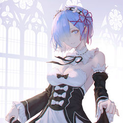 This is a pixiv picture whose title is Rem.