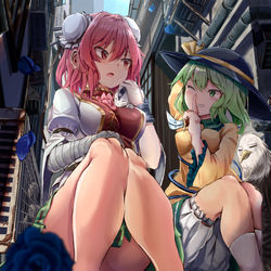 This is a pixiv picture whose title is 「お姉ちゃんが心配してたわよ」.