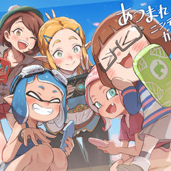 This is a pixiv picture whose title is あつまれ！ニンテンドーガールズ！.