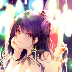 This is a pixiv picture whose title is 「今夜うち来る？」.