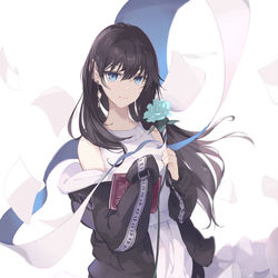 This is a pixiv picture whose title is 眠気.