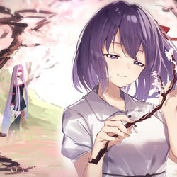 This is a pixiv picture whose title is 桜🌸.