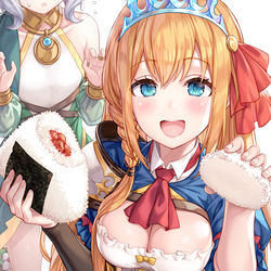 This is a pixiv picture whose title is ペコリーヌ「はい、あ～～～ん」.