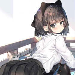 This is a pixiv picture whose title is 🐈🐈🐈🌸.