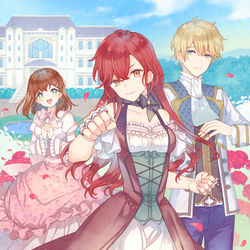 This is a pixiv picture whose title is 転生令嬢の物理無双.