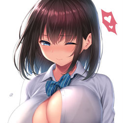 This is a pixiv picture whose title is ビンタされるJKさん.